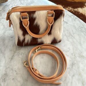 RARE FIND!! MINI BROTHER VELLIES LEATHER AND PONYHAIR BAG!